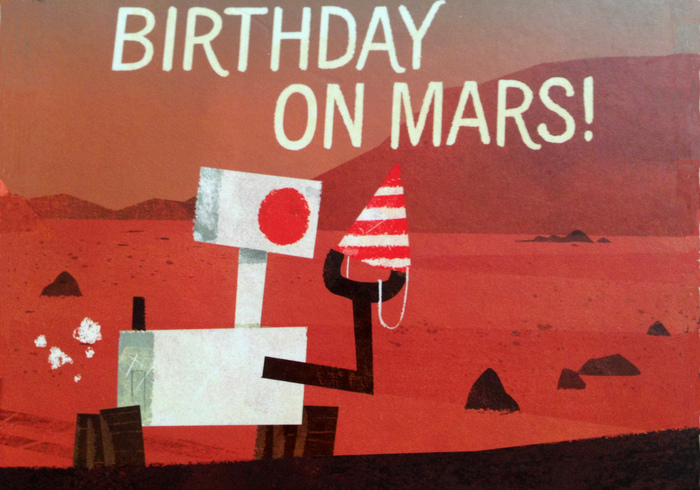 Birthday on Mars, Curiosity is jarig!