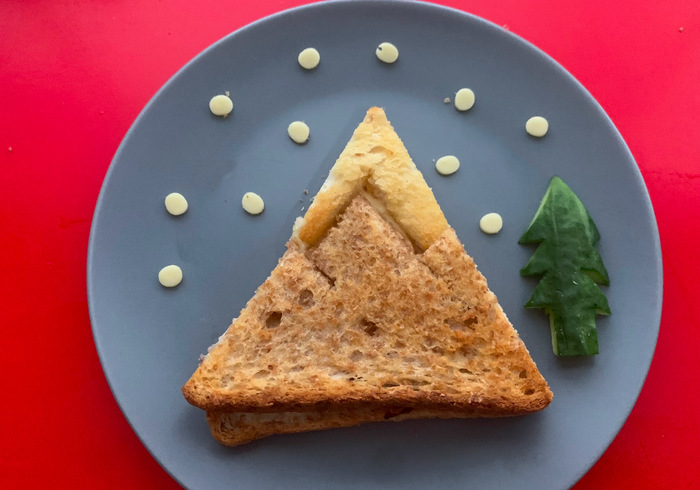 Een winter wonderland sandwich