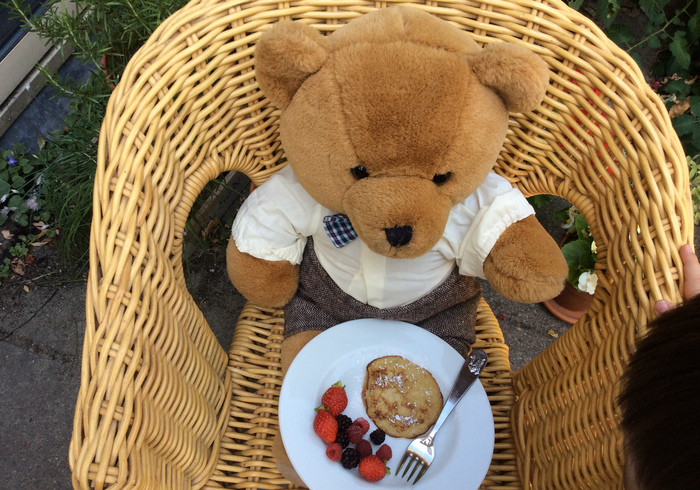 Kleine bananen-pannenkoekjes