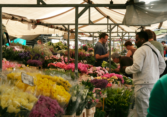 Op de markt
