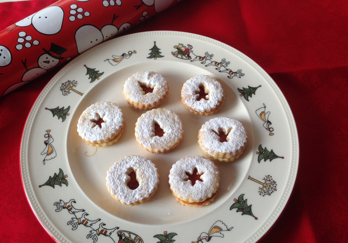 Linzer kerstkoekjes 