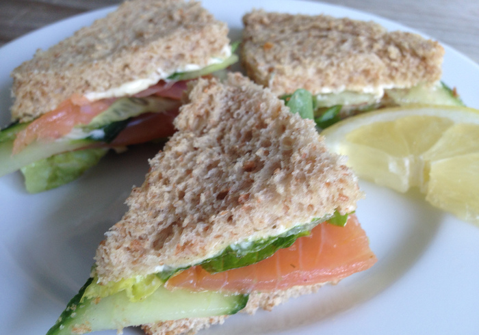 Zalmsandwiches