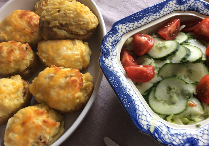 Twice baked potatoes