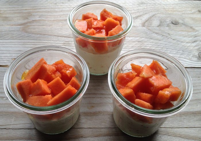 Papaya mousse