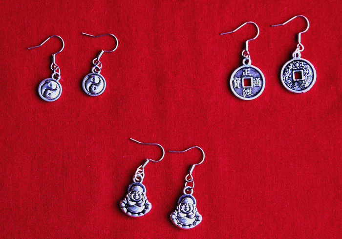 Silver earrings