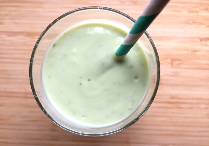 Een avocado smoothie