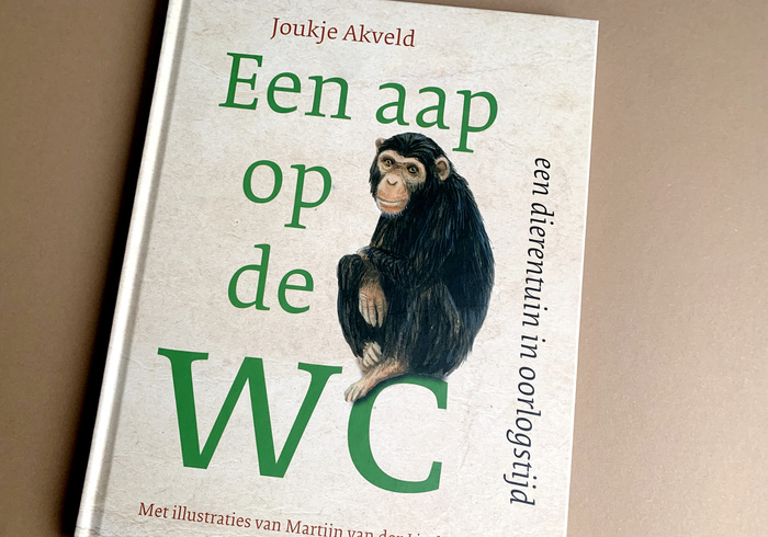 Een aap op de wc