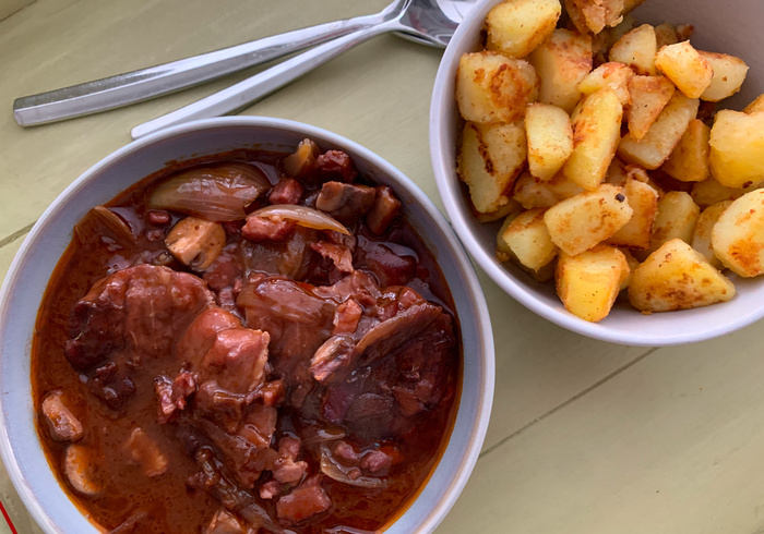 Een eenvoudige Coq au Vin