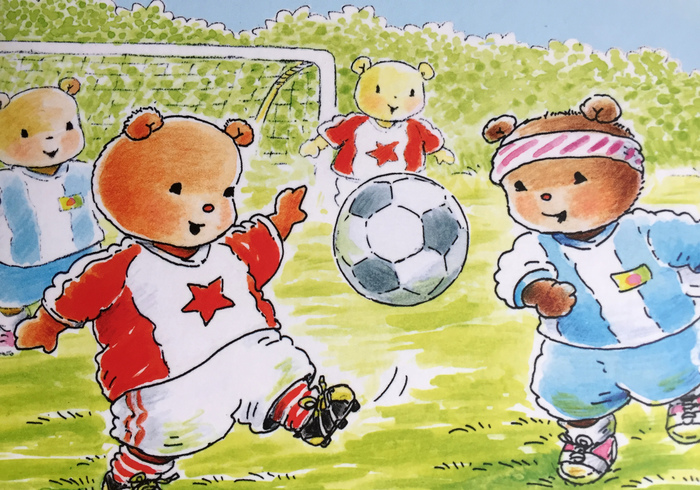 Bobbi gaat voetballen