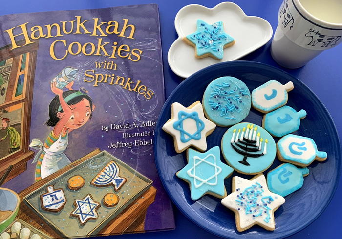 Hanukkah Cookies With Sprinkles