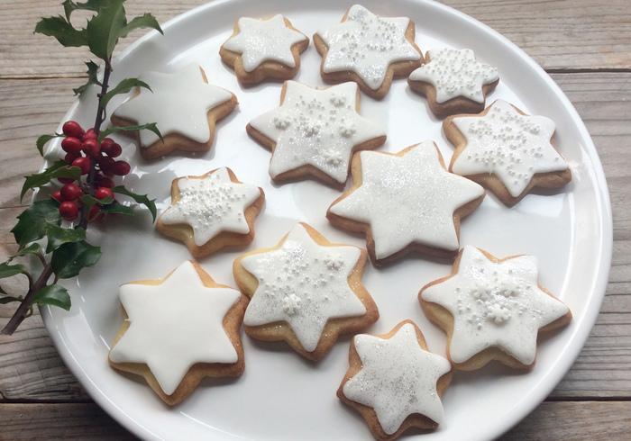 Witte sterrenkoekjes