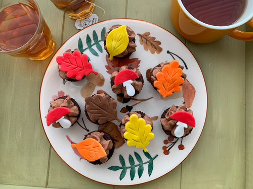 Mini herfst cupcakes sidepicll